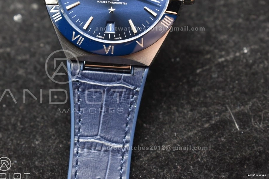 Blue Ceramic A8900 Gummy Blue Strap Super 1:1 Clone VSF Blue Edition Constellation on Dial Breathable Best SS 546 0812